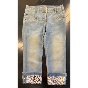 Roberto Cavalli Denim Leopard